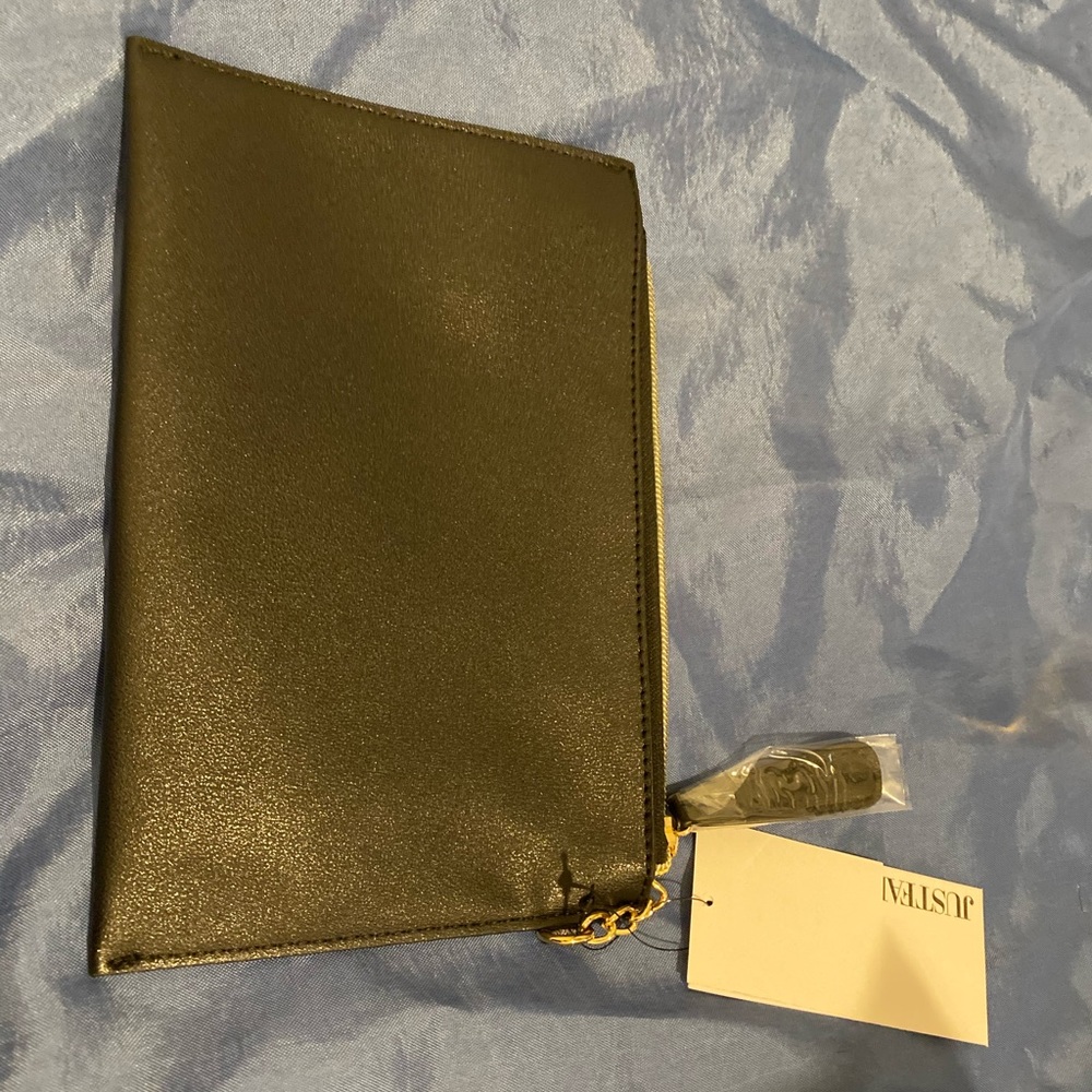 black clutch from JustFab